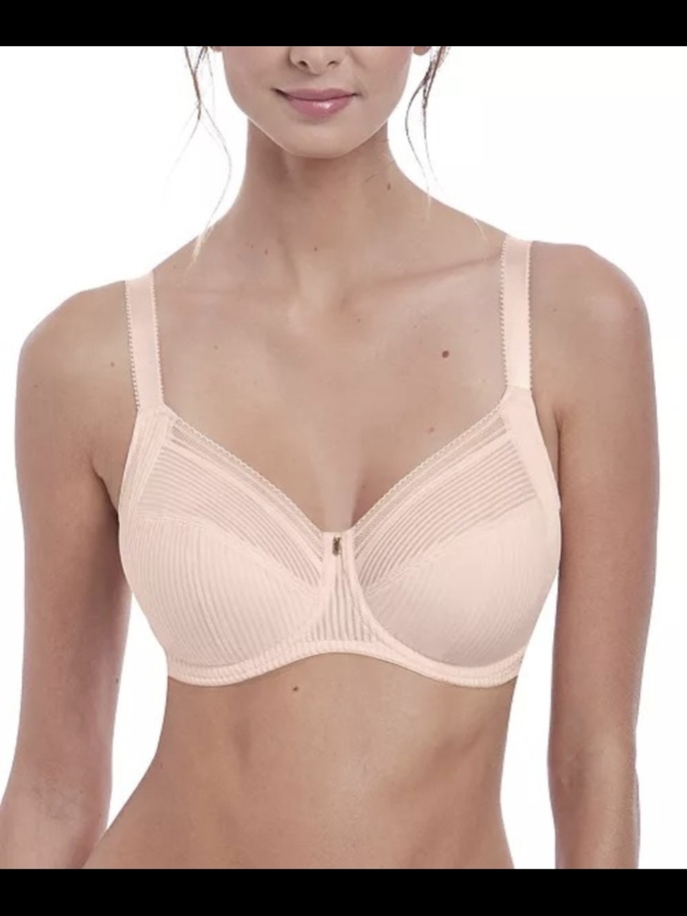 NWOT Fantasie Fusion FL3091BLH Full Cup Side Support Unlined Underwire Bra Blush